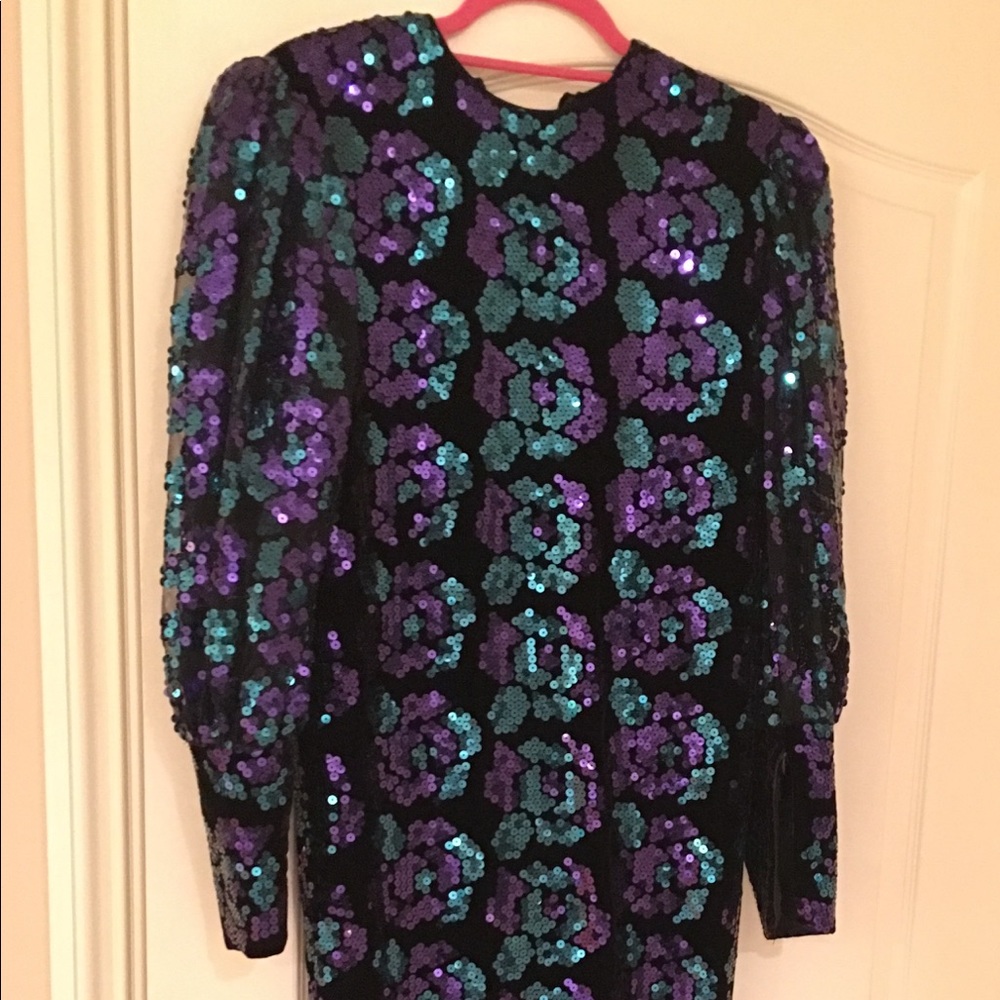 Vintage custom made Lon Sabella NYC evening gown